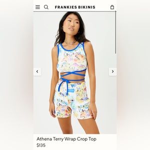 Frankies Bikinis Athena Terry Top Xs